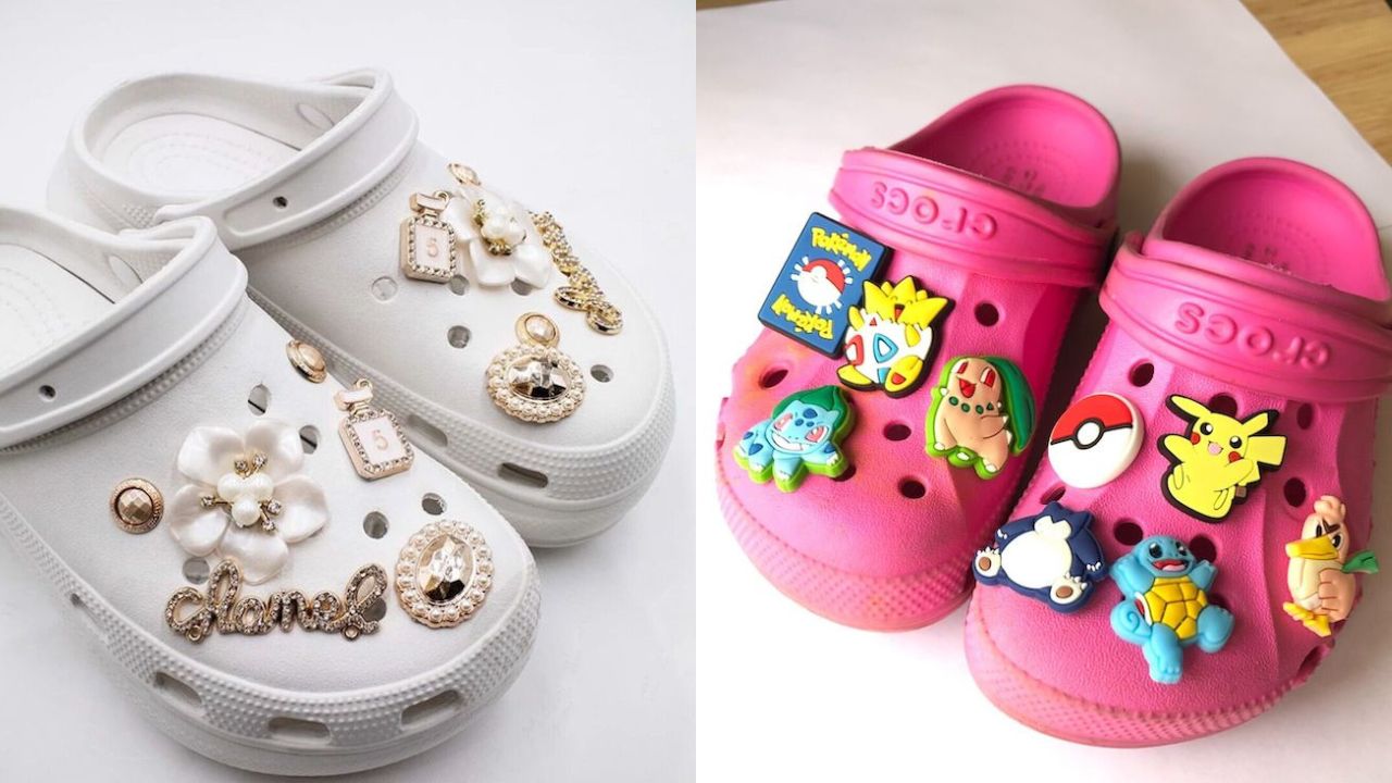 HOW TO PUT CHARMS ON A BABY CROC👌🏼 #fyp #foryoupage #pupifam #FYP #f, how to put on croc charms