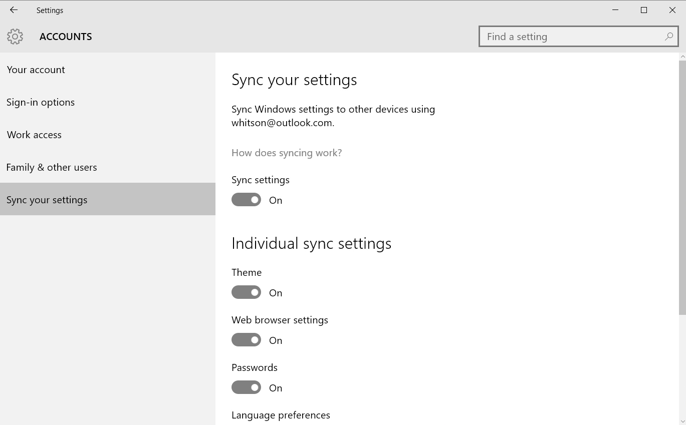 Sync setting. Обои sync 2.