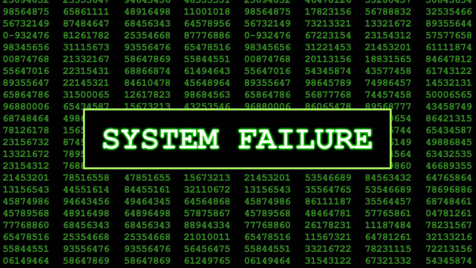 System temporary failure в вайбере что. System failure. Falha na Matrix. Eteled FNF System failure.