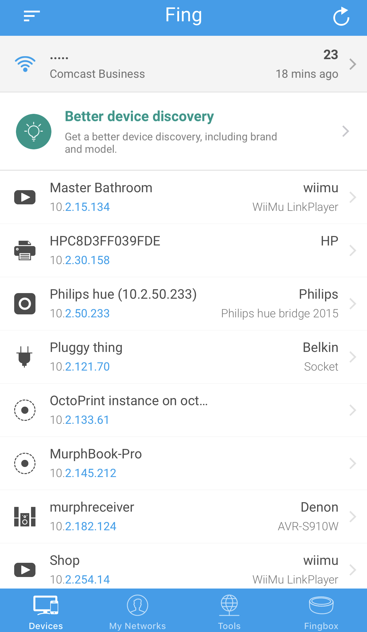 download the new Fing Network Tools