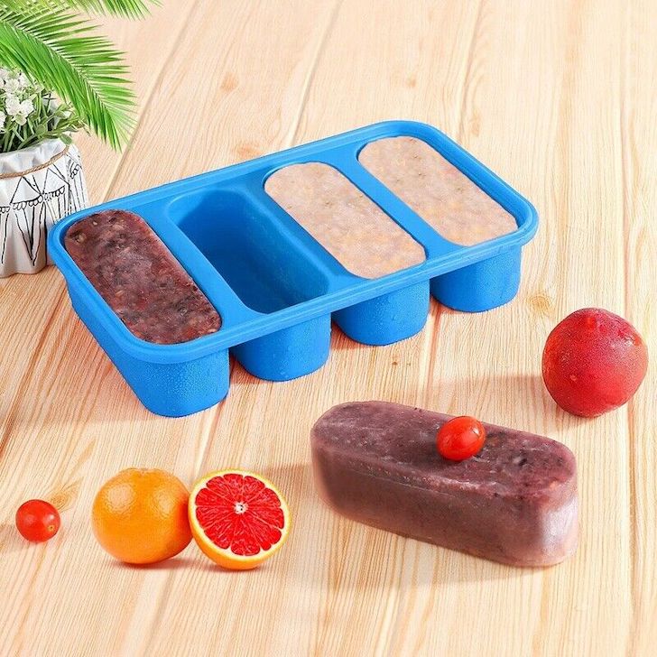 SILICONE FREEZING TRAY Freezer Containers for Soup Broth Sauce Ice Cube  BANGP