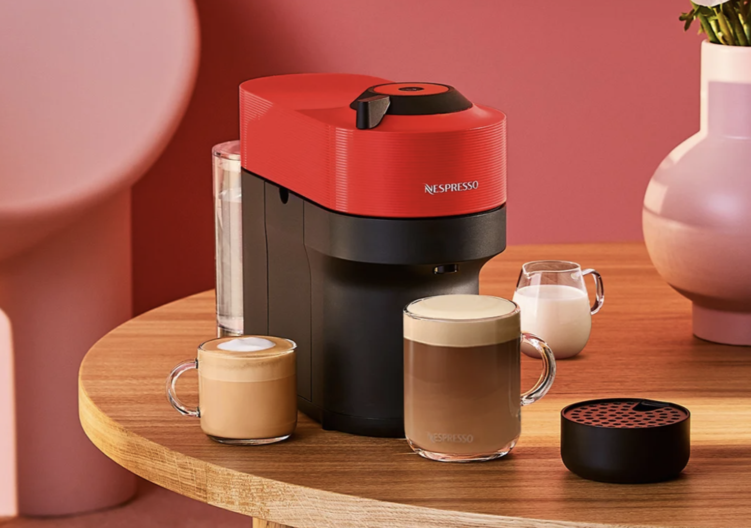 Nespresso Vertuo Pop+ Combination Espresso and Coffee Maker with Milk  Frother by Breville - Mint